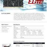 Memoria DDR4 16Gb 3200Mhz Teamgroup Elite DDR4 (1X16Gb)/Color Negro/Cl22/Ted416G3200C2201