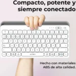 ##TECLADO INALAMBRICO ACTECK INSPIRE TREK TI737 TAMAÑO 65%/TECLAS DE MEMBRANA/COLOR BLANCO/AC-940139 (OPENBOX)