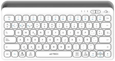 ##TECLADO INALAMBRICO ACTECK INSPIRE TREK TI737 TAMAÑO 65%/TECLAS DE MEMBRANA/COLOR BLANCO/AC-940139 (OPENBOX)