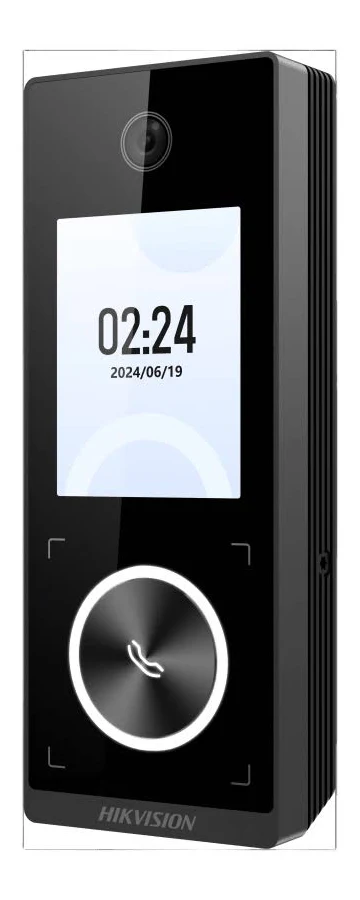 Control De Acceso Facial Min Moe WiFi & PoE Hikvision Ds-K1T323Ebwx-E1 Con Boton De Llamada/Exterior IP65/Tarjetas Virtuales Bluetooth Con Hikconnect Teams/1000 Rostros/3000 Tarjetas Prox Em/Hik-Ia