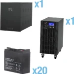 No Break Cyberpower Hstp3T15K100P-5Min/Trifasico 15Kva/15Kw/Topologia Online/Doble Conversion/Voltaje De 208/220Vca De L-L/Respaldo De 5 Minutos Al 100% De Carga/Incluye Modulo Y Banco De Baterias