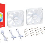 Kit De 3 Ventiladores Xpg Vento R 120 Argb Pwm/3X120Mm/1600Rpm/Ventilador Invertido/Color Blanco/Ventor120Argbpwm3C-Whcww