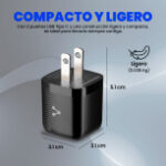 Cargador De Pared Vorago Au-355 30W/100-240V/2Xusb-C/Negro