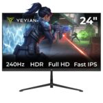 Monitor 24" Yeyian Gamer Elysium/Full HD/HDMI/DP/240Hz/IPS/Freesync/Negro//Ymf-Fp24-M1