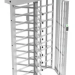 Torniquete De Cuerpo Completo Zkteco Fht2322D Doble Carril Con 3 Brazos A 120°/Acero Inoxidable/Incluye 4 Lectores Fr1200/Panel Inbio Pull