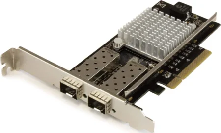 Tarjeta PCI Express De Red 10 Gb Fibra 2 Puertos Sfp Abiertos