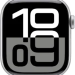 Apple Watch Series 10 GPS 42mm Silver Aluminium Case with Denim Sport Band - S/M