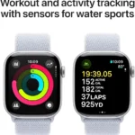 Apple Watch Series 10 GPS 42mm Silver Aluminium Case with Blue Cloud Sport Loop