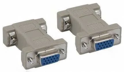 Cambiador Delgado De Genero VGA Hd15 Hembra A Hembra .