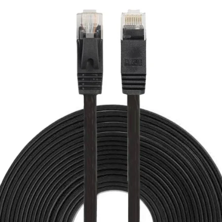 Ethernet Cable Cat6 Thin 10M Black – Snagless – Lszh