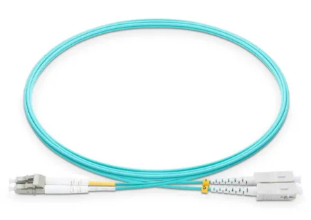 15M Om4 Lc To Lc Upc Multimode Fiber Cable – Ofnr