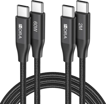 Paquete De 2 Cables USB-C De Carga De 2M – Pd 60W 3A