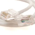 Cable 7.6M De Red Cat6A Blanco Snagless PoE 100W RJ45