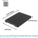Caja Adaptadora SATA 2.5 Pulgadas Para Unidad SSD Msata .