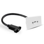 Brobotix Inserto USB Tipo C Hem Bra-Hembra Para Tapas Armables De P