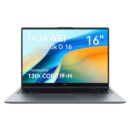 Laptop Huawei Matebook D16 16″/Core I9-13900H/16Gb RAM/1Tb SSD/USB/HDMI/DP/1920X1200/Sin Sistema Operativo/Gris/53014Muc