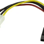 Cable Adaptador Corriente Lp4 Molex A SATA Angulo Izquierdo