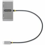 StarTech.com Hub USB-C a 3 Puertos USB-A (5Gbps) con Red Ethernet Gigabit - Adaptador de Red RJ45 - Negro