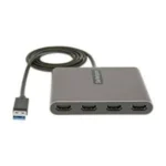 Adaptador USB 3.0 A 4X HDMI USB-A A 4 Monitores - 1080P