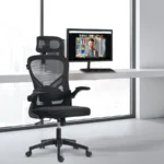 Silla Ejecutiva Acteck Flux Base Ec343Hr, Blanco-Negro/Hasta 100Kg/De Malla/Reposabrazos Abatibles/AC-943321