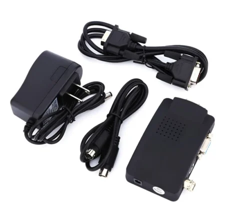 Adaptador Convertidor S-video Video Comp Y Componentes A Vga .