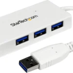 Concentrador Hub USB 3.0 4 Puertos Para Laptop Blanco .