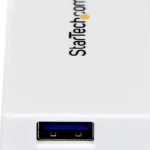 Concentrador Hub USB 3.0 4 Puertos Para Laptop Blanco .