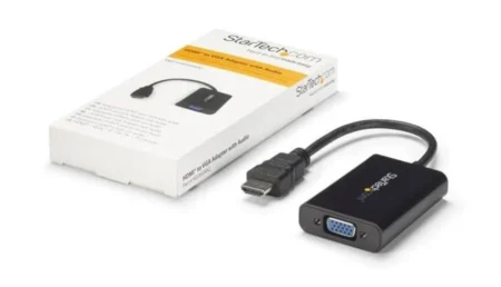 Adaptador Convertidor De Video Mini HDMI A VGA 1920X1200 Activo.