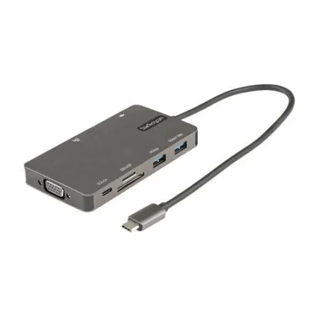 Adaptador USB-C Para Laptop Docking Station VGA Gbe