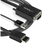 Cable Adaptador De VGA A HDMI De 2M Con Audio Voa USB 1080P