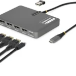 Adaptador USB-C A 4X DP 4K 60Hz - Pd 140W