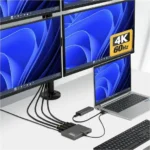 Adaptador USB-C A 4X DP 4K 60Hz - Pd 140W