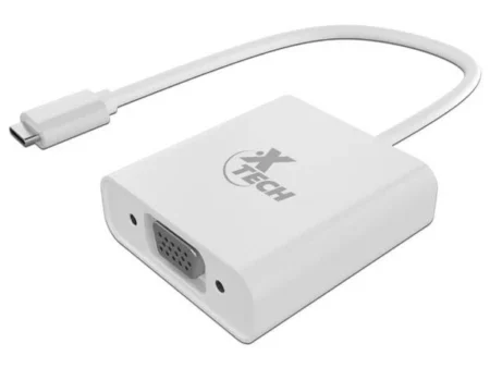 Adaptador De Video Xtech Xtc-551/De USB Tipo C A VGA/20Cm/Blanco