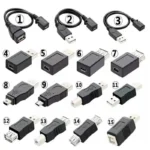 Adaptador Micro USB A Mini USB Micro B Macho A Mini B Hembra