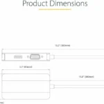 Adaptador De Video Usbc HDMI VGA DVI 4K 60Hz Aluminio