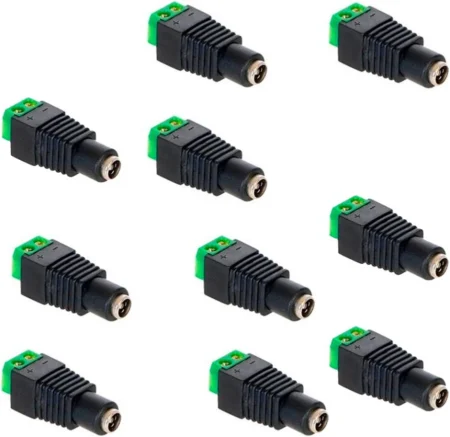10 Piezas De Adaptador De Energia Provision Isr Pr-C09X10/Pr-C09X10/DC Hembra