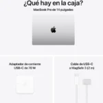 Apple Macbook Pro Apple M M5 Pro Computadora Portátil 36.1 Cm (14.2") 24 Gb 2 Tb SSD Wi-Fi 7 (802.11Be) Macos Tahoe Plata