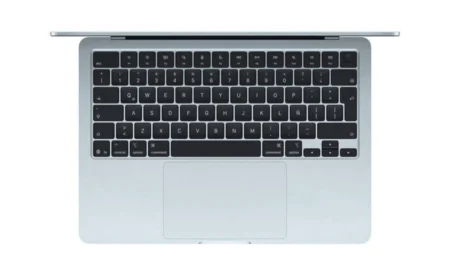 MacBook Air 13-inch: Apple M5 chip with 10-core CPU and 10-core GPU, 16GB, 1TB SSD – Sky Blue