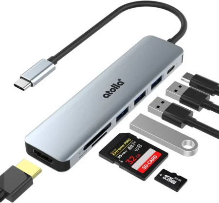 Hub Industrial USB 3.0 – 7 Puertos – Adaptador De Alimentacion