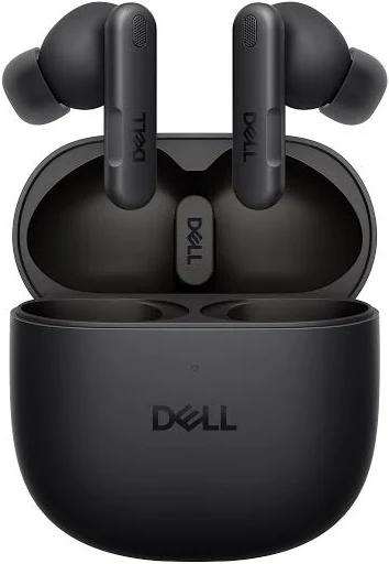 Audífonos Inalámbricos Dell Pro Plus Earbuds EB525 True Wireless Bluetooth 5.3 con Cancelación Activa de Ruido Adaptable, Micrófono IA y Estuche de Carga Inalámbrica Qi – Negro