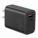 Cargador De Pared Brobotix 6007631 De 45W/1Xusb-A/1Xusb-C/Negro