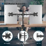 Desktop Bracket ARM For 2 Monitors - Max 27In