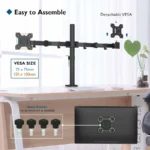 Desktop Bracket ARM For 2 Monitors - Max 27In