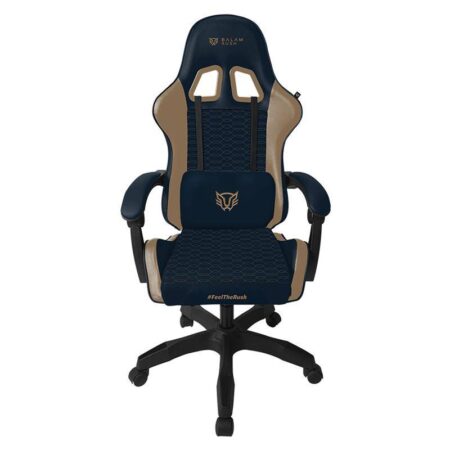 Silla Gamer Balam Rush Power Rush V2/Azul-Camel/Max 120Kg/Tela/Nylon/Poliuretano/Inclinacion 90° A 135°/Piston De Gas Clase 3/Br-944496