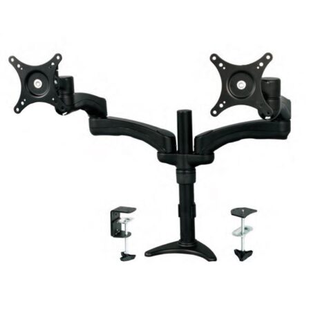 Brazo Articulado De 2 Monitor Soporte Con Mastil Para Mesa