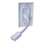 Tapa (Faceplate) HDMI 1 Puerto Hembra + 4 Cavidades
