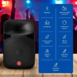 Bocina Bluetooth Pmpo 15" Steren Baf-1545Bt 2800W Color Negro