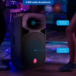 Bocina Bluetooth Pmpo 15" Steren Baf-1545Bt 2800W Color Negro