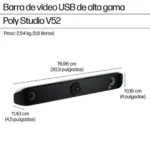 HP Poly Studio V52 USB Video Bar Latin America