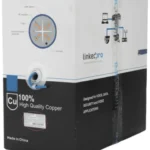 Bobina De Cable U/Utp Cat6A Linkedpro By Epcom Pro-Cat6A-R/Cmr/Soporta 10G-Baset Para Transmision De Frecuencias Hasta 500Mhz/Ul/305M (1000 Pies)/Azul